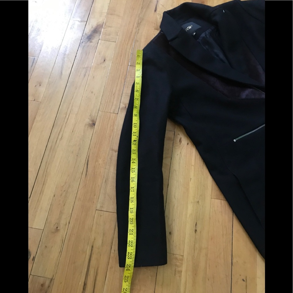 Maje Dark Blue Blazer/coat with burgundy lapel - Picture 8 of 16
